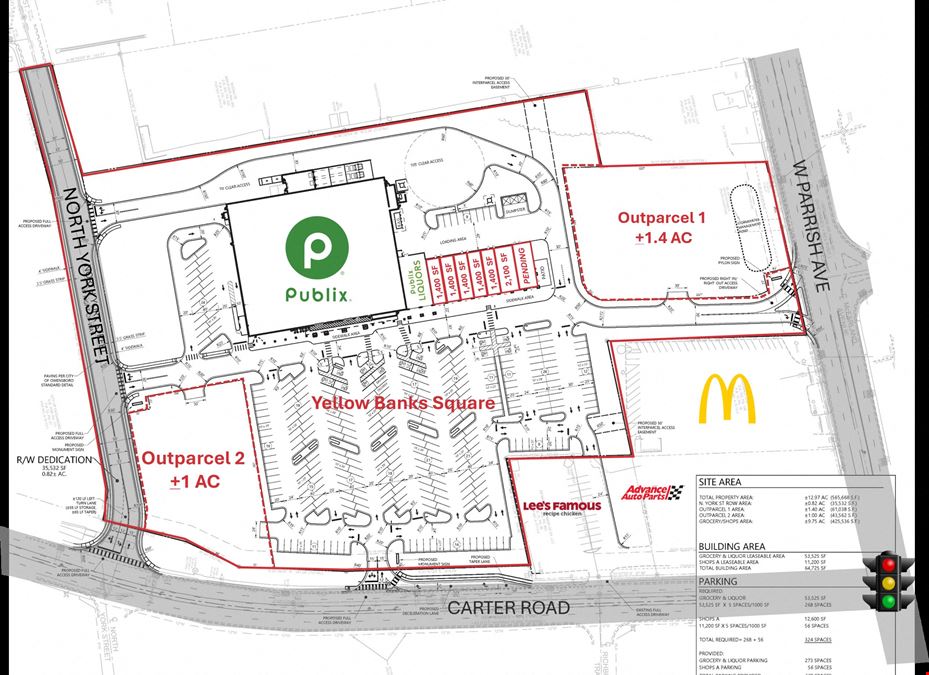Publix Anchored-Yellow Banks Square