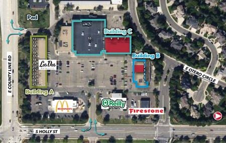 Preview of Retail space for Rent at 8203-8269 South Holly Street