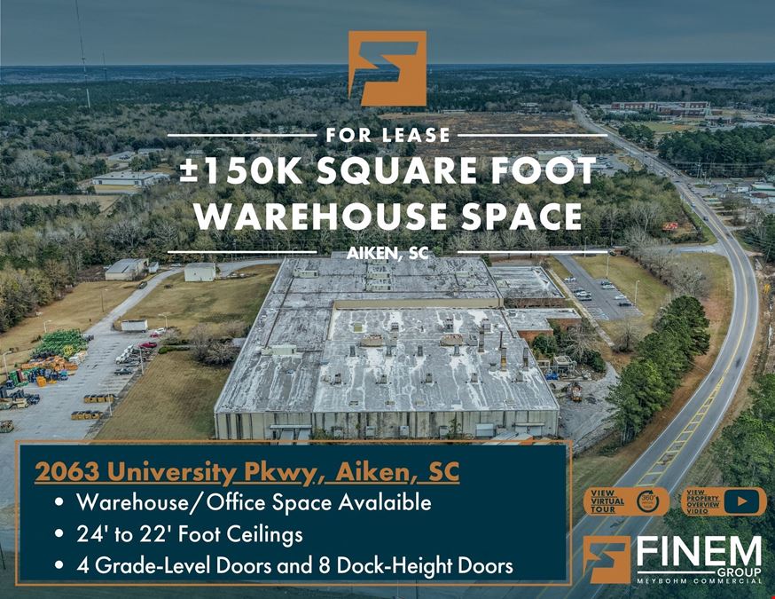 150K SF Aiken Warehouse For Lease