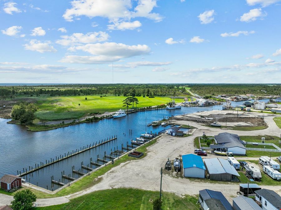 55 +/- Acre Waterfront Development Site & Marina - Engelhard NC