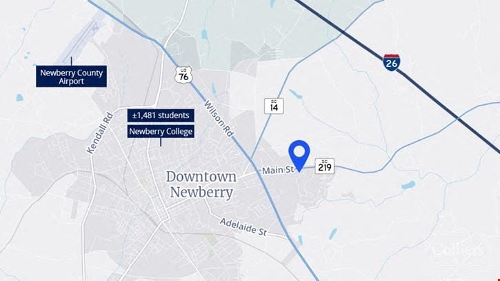 Ground Lease or Build-to-Suit | ±4.89 Acres with Excellent Visibility in Newberry SC
