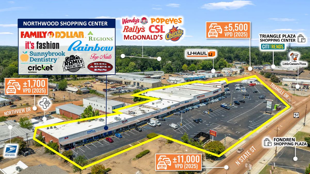 Retail | 97% Occupied | 62% Nationals | Double Digit Cap Rate | 18 VPD | $402K NOI