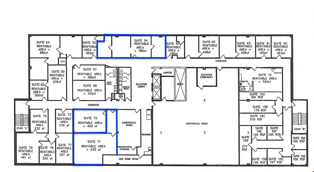 Multiple office spaces available for lease!