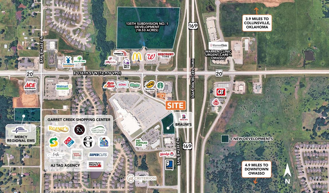 11499 N 135th E Ave - Grocery Anchored Pad Site