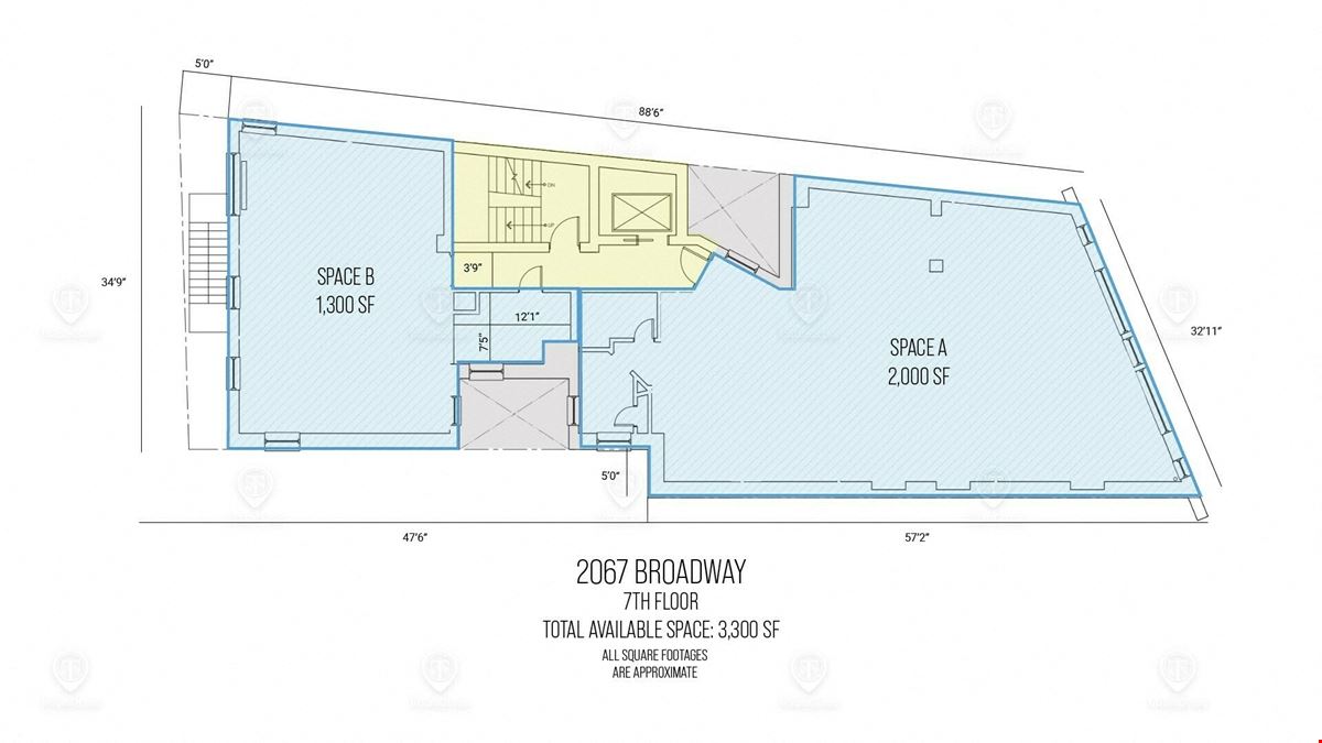 3,300 SF | 2067 Broadway | 7th Floor Penthouse For Lease