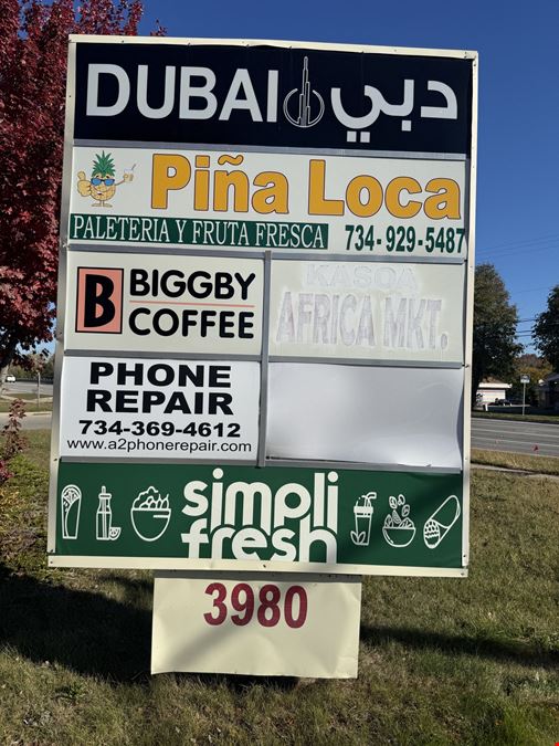 Retail for Lease in Ann Arbor (Pittsfield)