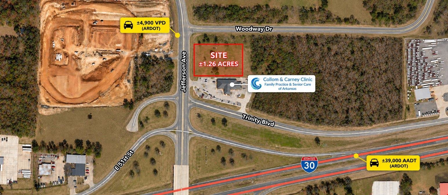 1.26 Acres | C-4 Commercial Land Near I-30