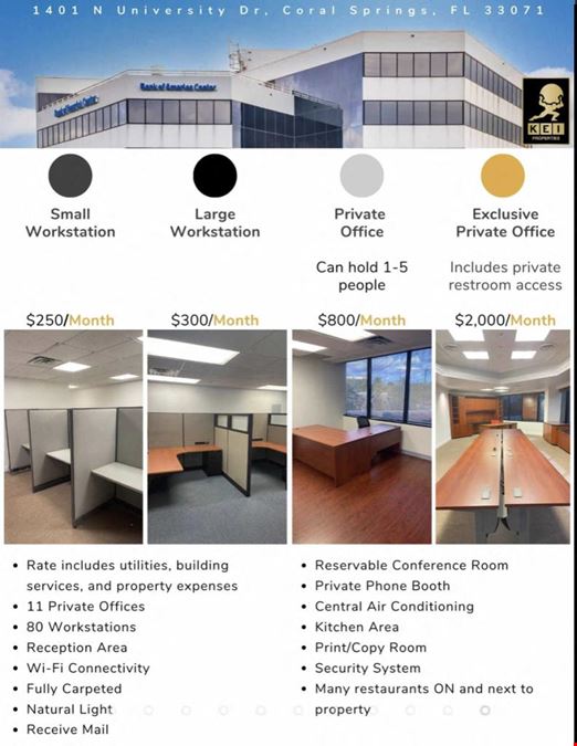 Bank of America Center - 1401 N University Dr