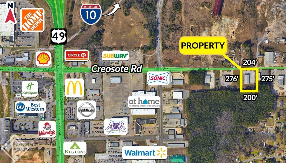 MULTI USE BUILDING ON CREOSOTE RD.