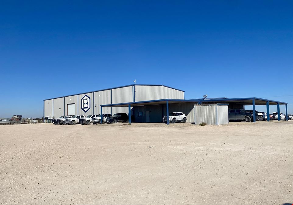 ± 14,500 SF Office/Warehouse with Fenced Yard on ± 10 Acres