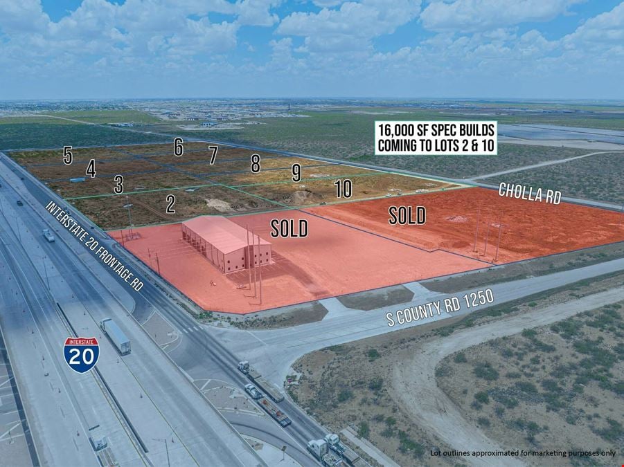 4.6-6.8 Acre Lots on Interstate 20 for Custom Build to Suit!