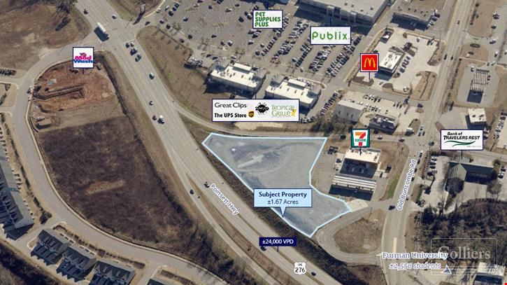 1.67-Acre Outparcel with High Visibility and Multiple Access Points