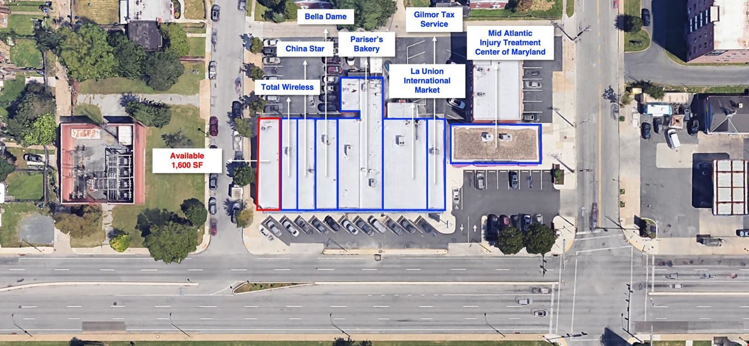 Brookhill Shopping Center - 6701-6721  Reisterstown Rd- 1,600 SF Inline Space