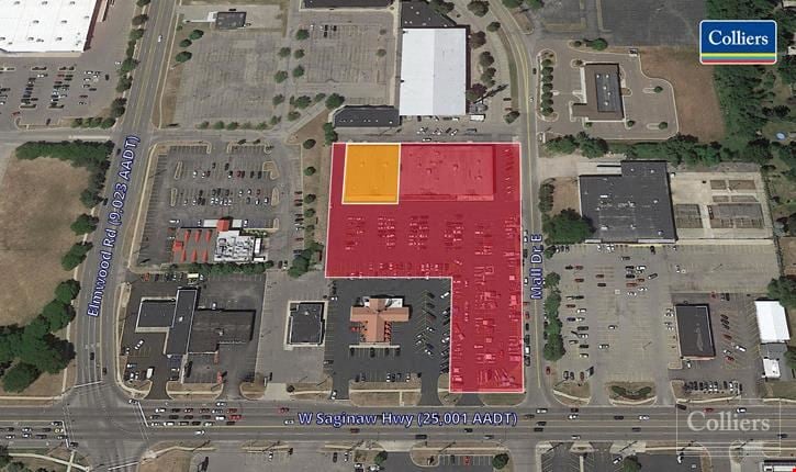 14,000 SF Retail Suite for Lease | 5002 W Saginaw Hwy, Lansing