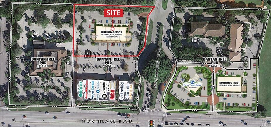 Preview of Retail space for Rent at 3335 Northlake Blvd