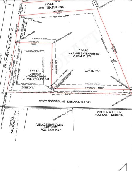 Preview of VacantLand space for Sale at 5126 S Clack / Lot 2 / 5.60 ACRES