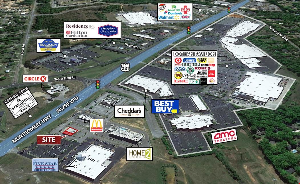1100 Sq. Ft. Retail End-Cap Space | Hwy 231 N