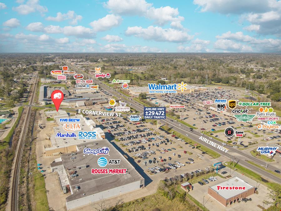 Visible Suite in Retail-Dense Corridor of Airline Hwy