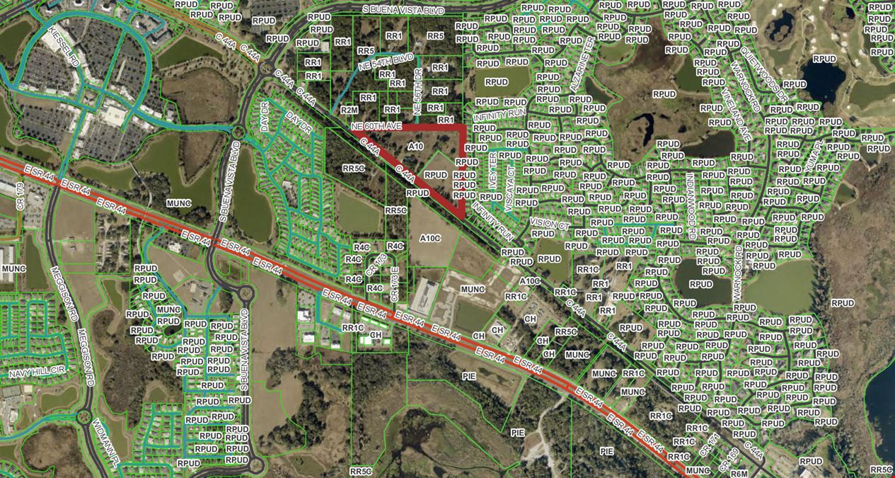 16 Acres boarders The Villages