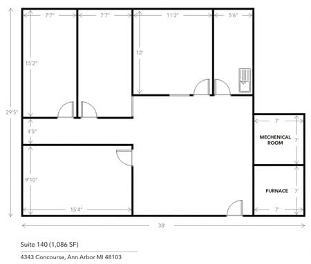 Preview of Office space for Rent at 4343 Concourse