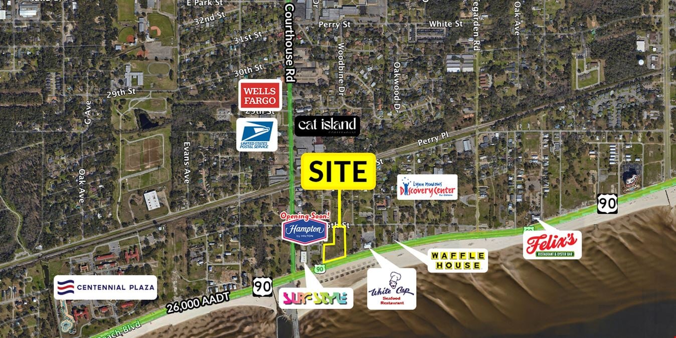 1.82 Acres Near Bustling Corner Adjacent Newly Erected Hampton Hotel