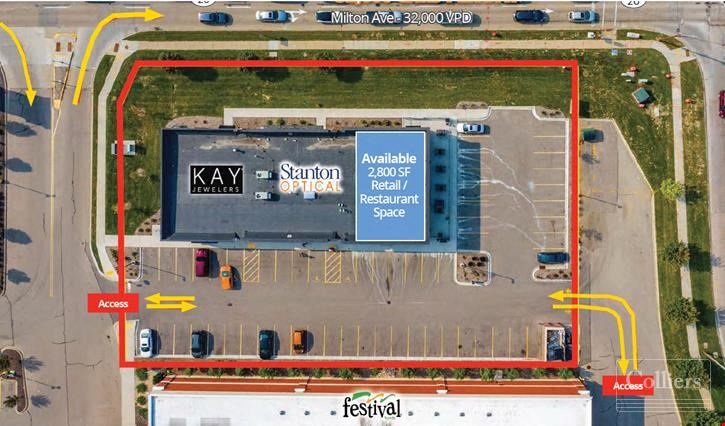 Prominent 2,800 sq. ft. QSR with Large Patio For Lease on Milton Ave