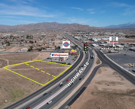 Preview of VacantLand space for Sale at NWC of Highway 18 and Navajo Rd