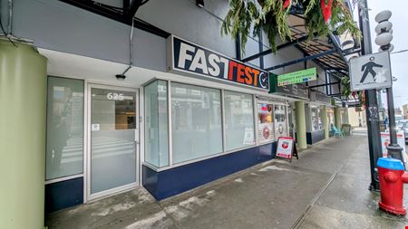Preview of commercial space at 625 Broughton St