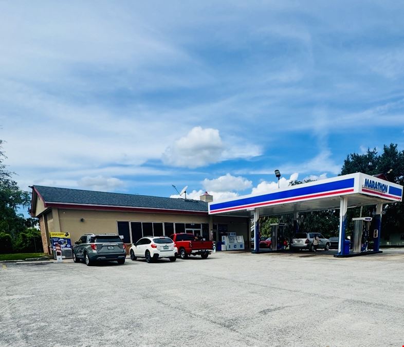 (7.35% CAP RATE) DADE CITY PURE NNN MARATHON GAS  STATION W/ SIGNATURE "GO MARKET" C-STROE FOR SALE!
