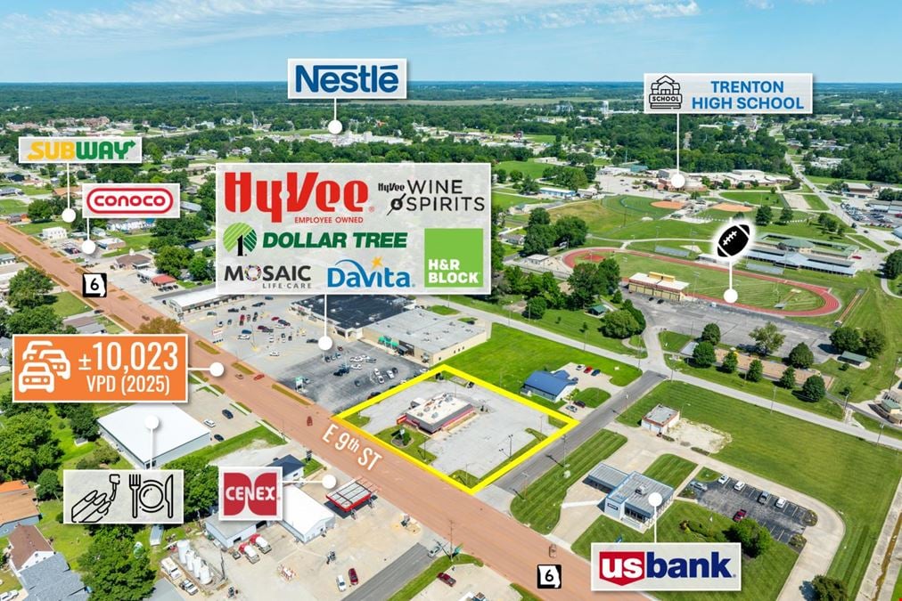 REIT Sale | Former Hardee’s with Drive-Thru | Hy-Vee Outparcel | Kansas City DMA