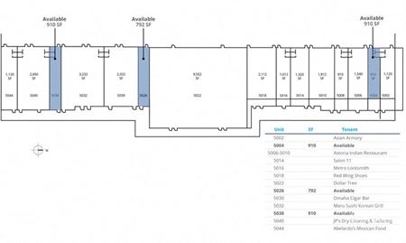 Preview of Retail space for Rent at 5002-5044 South 108th Street