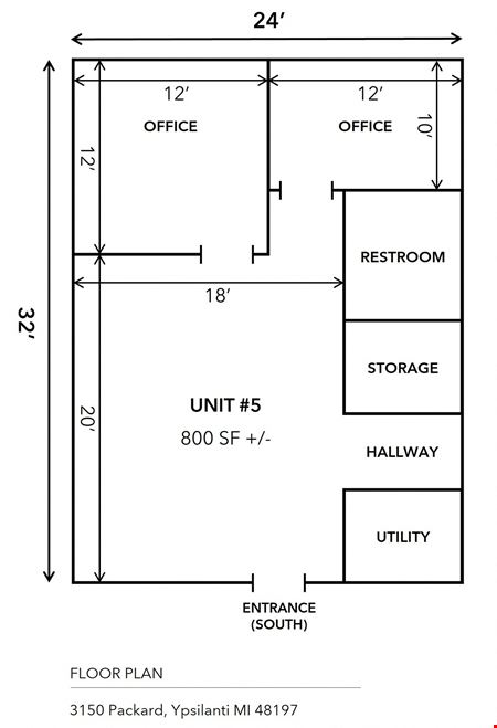 Preview of commercial space at 3150 Packard