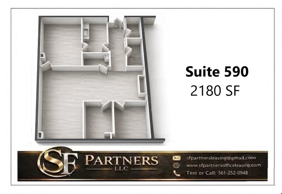 2180 SF Suite 590 Professional and Medical Office Space