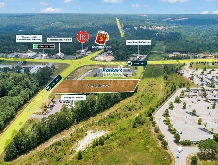 2.63 Acres | Pad Ready Site | Adjacent to Parker's
