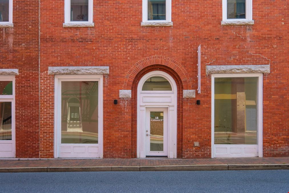 FIRST FLOOR COMMERCIAL SPACE IN HISTORIC STAUNTON, VA