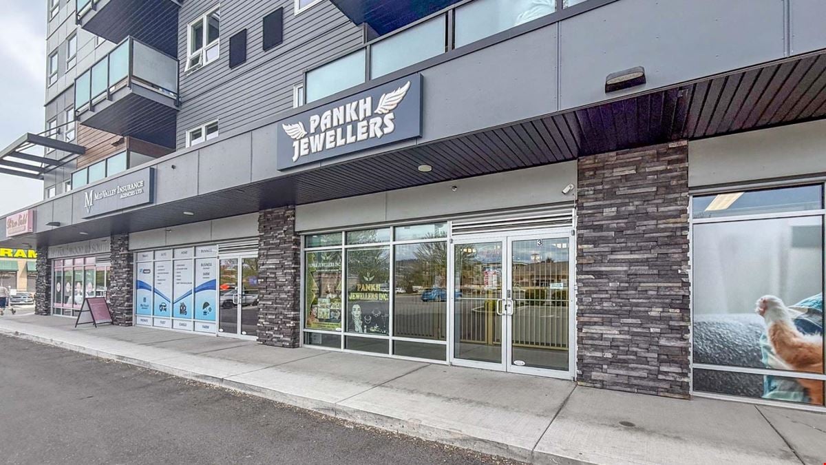 In-Line commercial unit available at SoHo Kelowna.
