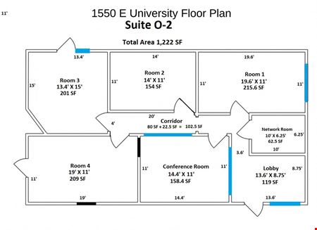 Preview of commercial space at 1550 East University Drive