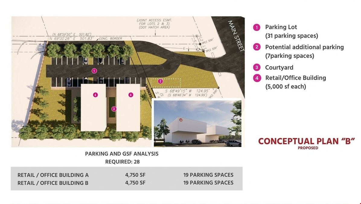 Downtown Commercial Land in Liberty Hill