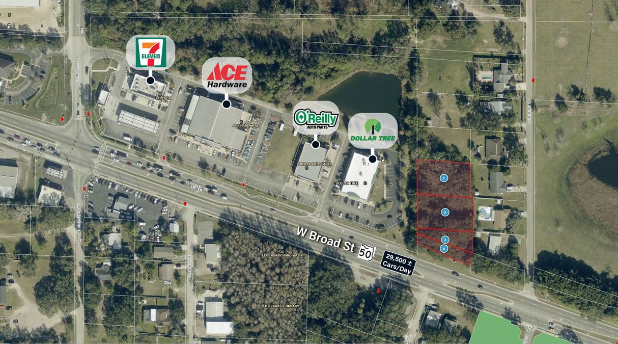 Hwy 50 Commercial Land - 1 Acre Groveland, FL