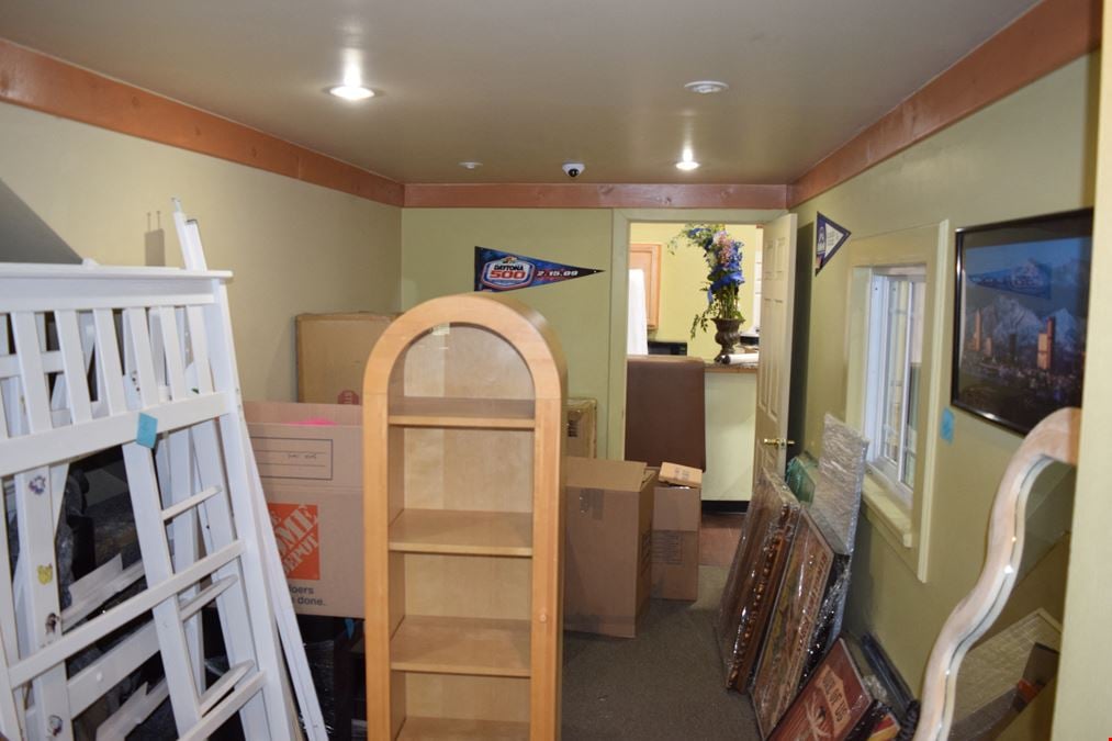 5,300 SF warehouse building w/ storage yard
