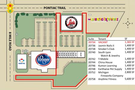 Preview of commercial space at 20732-20758 Pontiac Trail