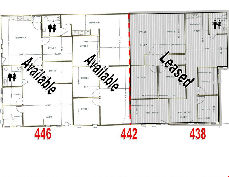 Fully Remodeled 1st Class Office Spaces in Central Tulare
