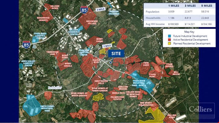 ±11.26-Acre Development Ready Site in Moore, SC