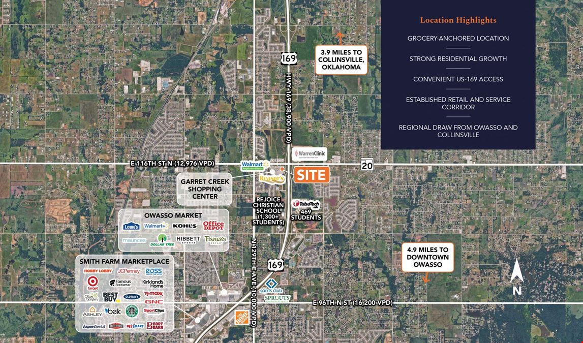 11499 N 135th E Ave - Grocery Anchored Pad Site
