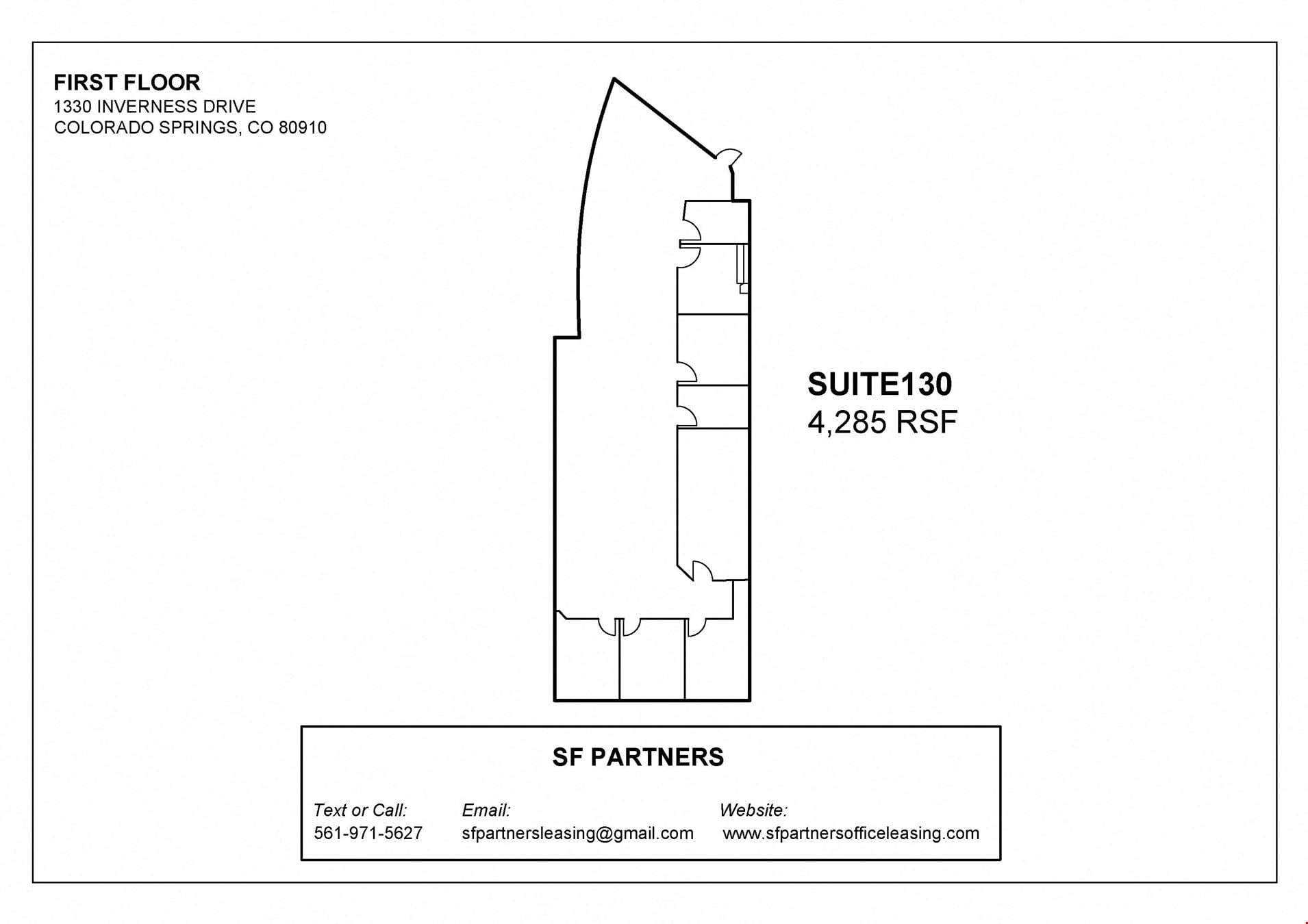 4285 SF Suite 130 Professional Office Spaces in Colorado