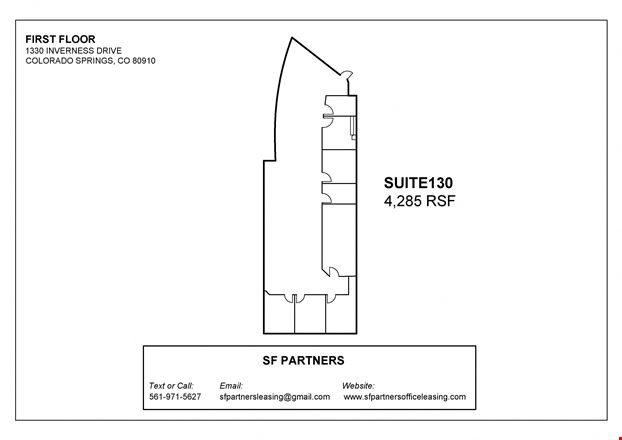 Preview of Office space for Rent at 1130 inverness st. colorado springs