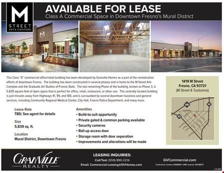 Preview of Retail space for Rent at 1409-1419 M St
