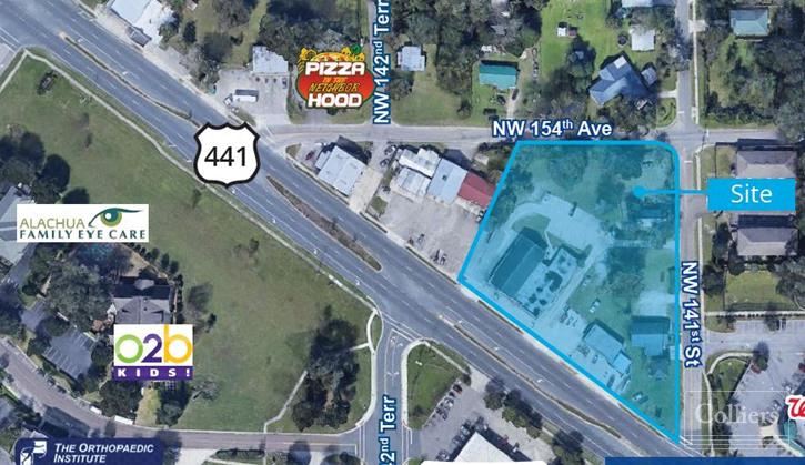 15281 NW US Hwy 441, Alachua, FL 32615 - 2.0 AC Redevelopment Opportunity, Direct US HWY 441 Frontage