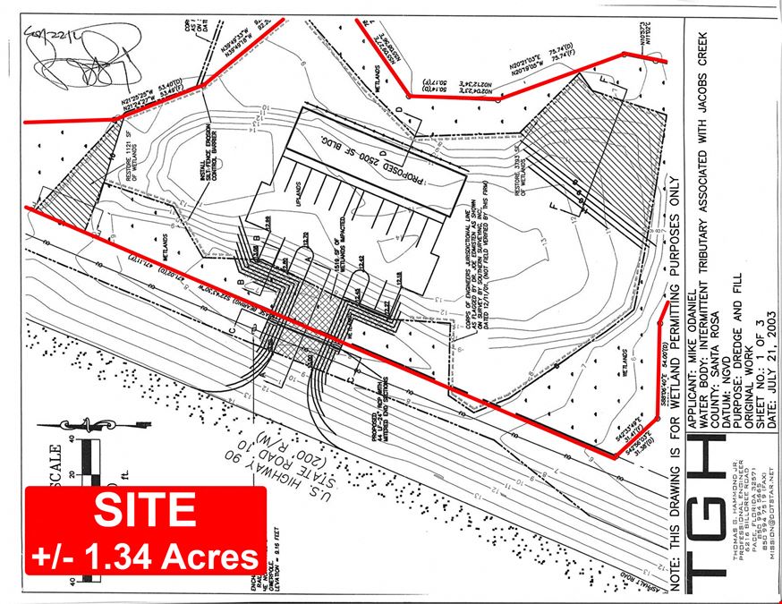 High-Visibility +/- 2.03 AC Development Opportunity on Hwy 90