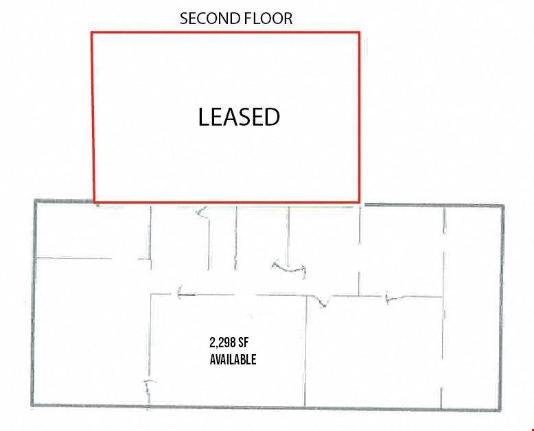 2,298.60 SF 2nd Floor Office Space - AVAILABLE FOR LEASE